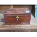 MAHOGANY TEA CASKET