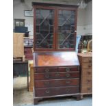 ANTIQUE MOHOGANY BUREAU BOOKCASE