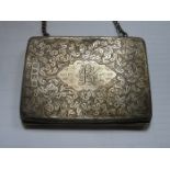 HALLMARKED SILVER DECORATIVE LADIES PURSE,