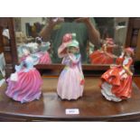 THREE ROYAL DOULTON GLAZED CERAMIC FIGURES