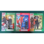 THREE CARDED ACTION MAN OUTIFITS INCLUDING FROGMAN OUTFIT