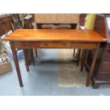 ANTIQUE MAHOGANY SINGLE DRAWER CONSOLE TABLE