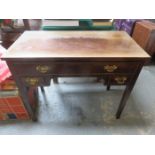 MAHOGANY THREE DRAWER WRITING DESK