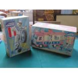 IDEAL EVEL KNIEVEL BOXED STUNT CYCLE & SCRAMBLE VAN