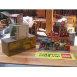 COLLECTION OF LEGO & PLAYMOBIL SHOP DISPLAY ITEMS AND SIGNS