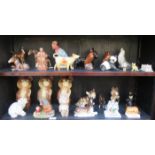 LARGE QUANTITY OF VARIOUS CERAMIC ANIMALS INCLUDING BESWICK AND OTHERS