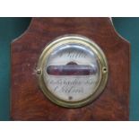 INLAID MAHOGANY ANTIQUE WHEEL BAROMETER