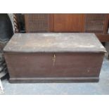 VINTAGE WOODEN TRAVEL TRUNK