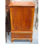 REPRODUCTION YEW WOOD COLOURED MEDIA CABINET