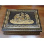 GOOD QUALITY SORRENTO WARE STORAGE BOX WITH HINGED COVER,