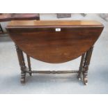 MAHOGANY DROP LEAF SUTHERLAND TABLE