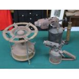 TWO BLOWTORCHES AND CAMPING STOVE