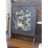 GILDED EMBROIDERED FIRE SCREEN