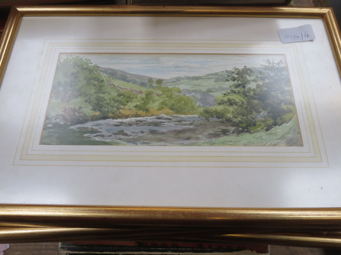 SET OF SIX FRAMED WATERCOLOURS,