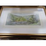 SET OF SIX FRAMED WATERCOLOURS,