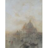 FRAMED VENETIAN WATERCOLOUR, SIGNED (INDISTINCT),