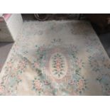 CHINESE FLORAL FLOOR RUG