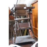 VICTORIAN STYLE CHILD'S ADJUSTABLE HIGH CHAIR