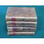 SET OF SIX SMALL FRENCH VOLUMES- DISCOURS SUR L'HISTOIRE UNIVERSELLE