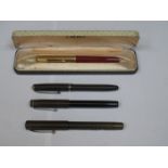 CASED VINTAGE PARKER PEN, CONWAY STEWART 12,