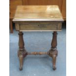 ROSEWOOD FOLD OVER SEWING TABLE