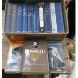 MIXED LOT OF VOLUMES INCLUDING BOSWELL, ETC.