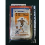 APPROXIMATELY THIRTY VARIOUS FOOTBALL PROGRAMMES,