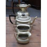 SILVER PLATED FOUR PIECE TEASET