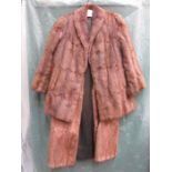 VINTAGE LADIES FUR COAT AND JACKET