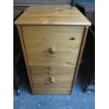 MODERN PINE TWO DRAWER CHEST