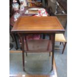 SMALL MAHOGANY FOLD OVER CARDS TABLE