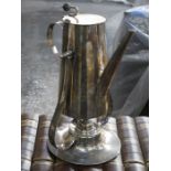 DECORATIVE SILVER PLATED SPIRIT KETTLE