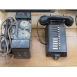 TWO VINTAGE BAKELITE TELEPHONES