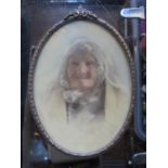 FRAMED VICTORIAN PORTRAIT, POSSIBLY IVORY,