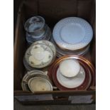 BOX OF VARIOUS PART TEASETS
