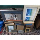 MIXED LOT OF VARIOUS PICTURES AND PRINTS, PHOTOGRAPH FRAMES ETC.