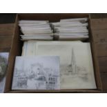 LARGE QUANTITY OF LOCAL RELATED UNFRAMED PRINTS BY JOHN TOWELL