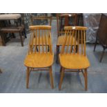 TWO BEDROOM CHAIRS AND TWO KITCHEN CHAIRS