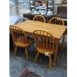 MODERN KITCHEN TABLE AND FOUR CHAIRS