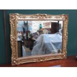 GILT FRAMED WALL MIRROR