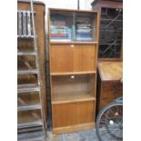 1960s STYLE LIGHT OAK STACKING BOOKSHELVES