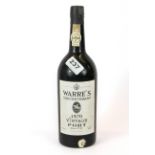 A bottle of 1970 Warre's tercentenary vintage port.