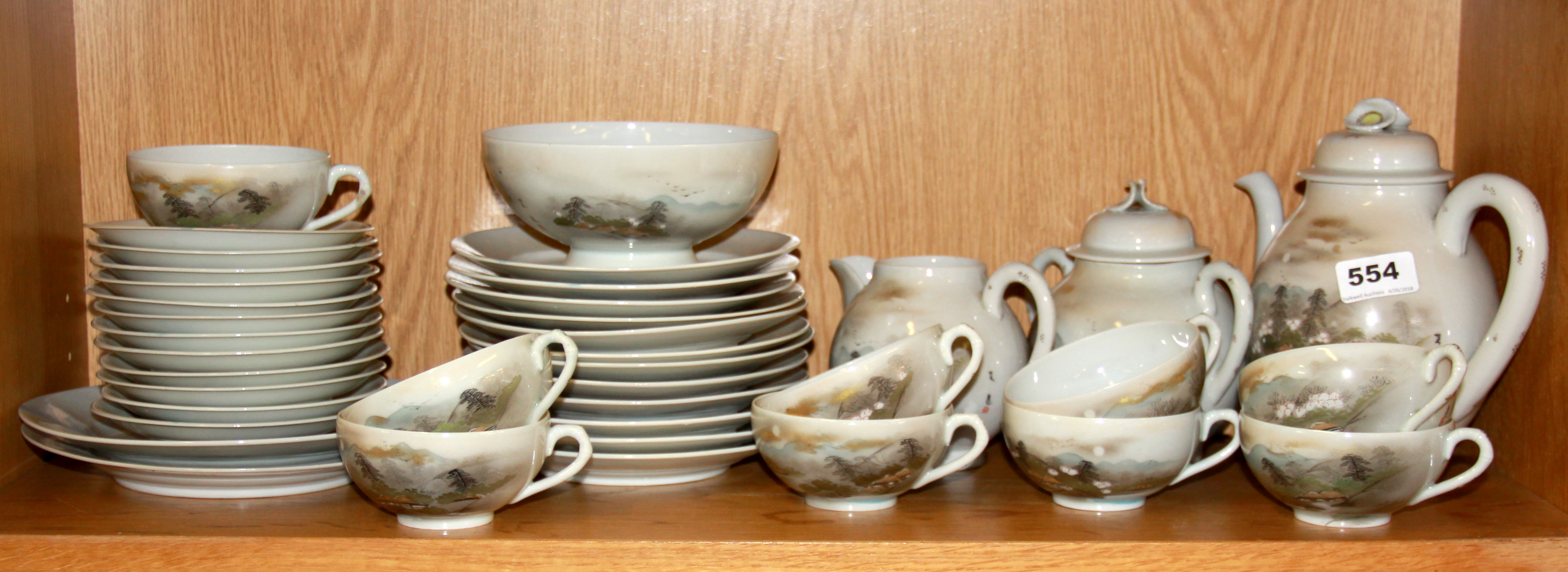 An early 20th Century Japanese porcelain tea set.