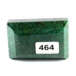 A large 4666ct unmounted emerald, 10 x 6 x 6.5cm.