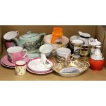 A collection of Southend area antique souvenir china.