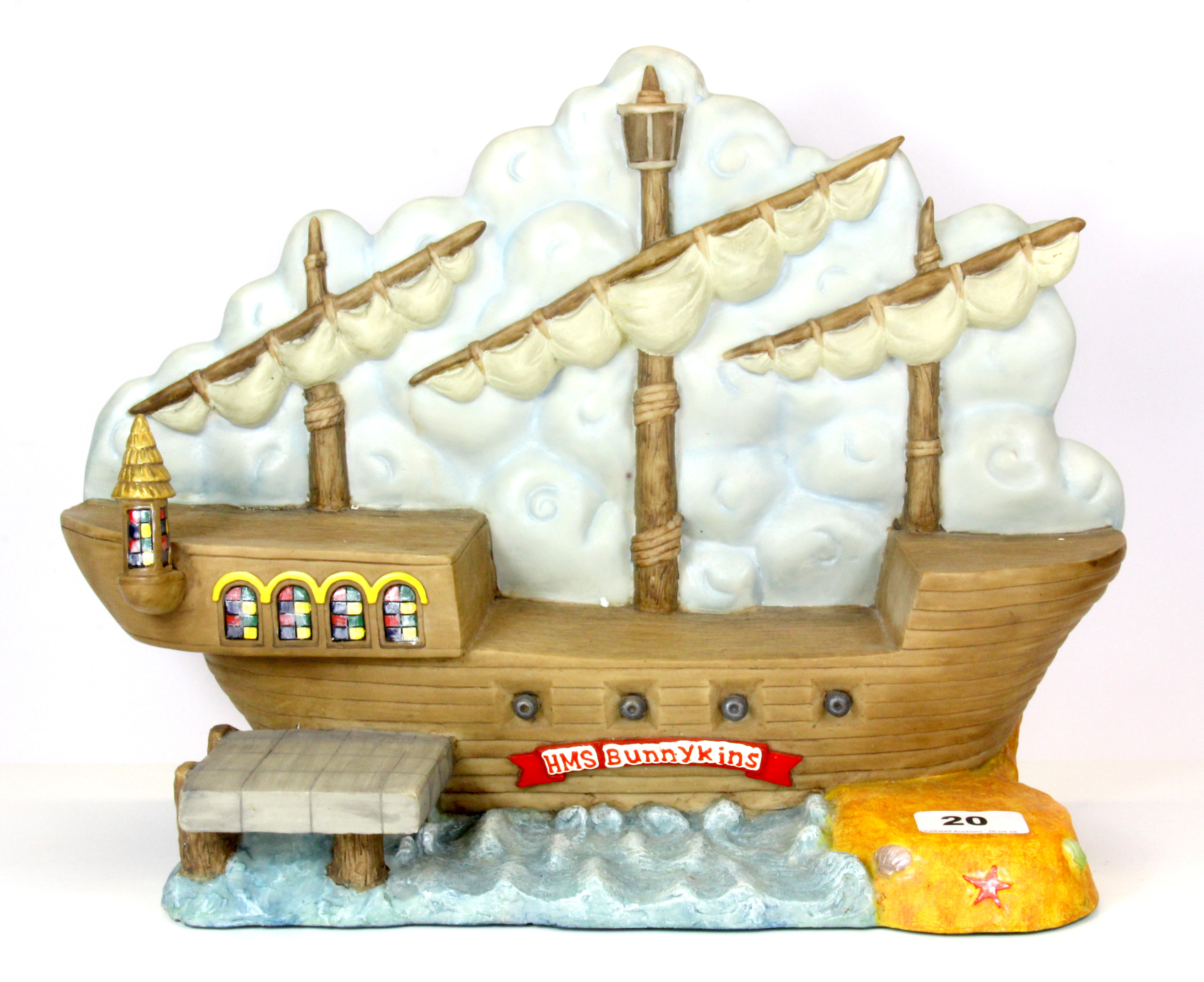 A Royal Doulton HMS Bunnykins collectors base.