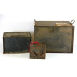 Three small antique safes.