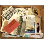 A large collection of postcards, ephemera etc.