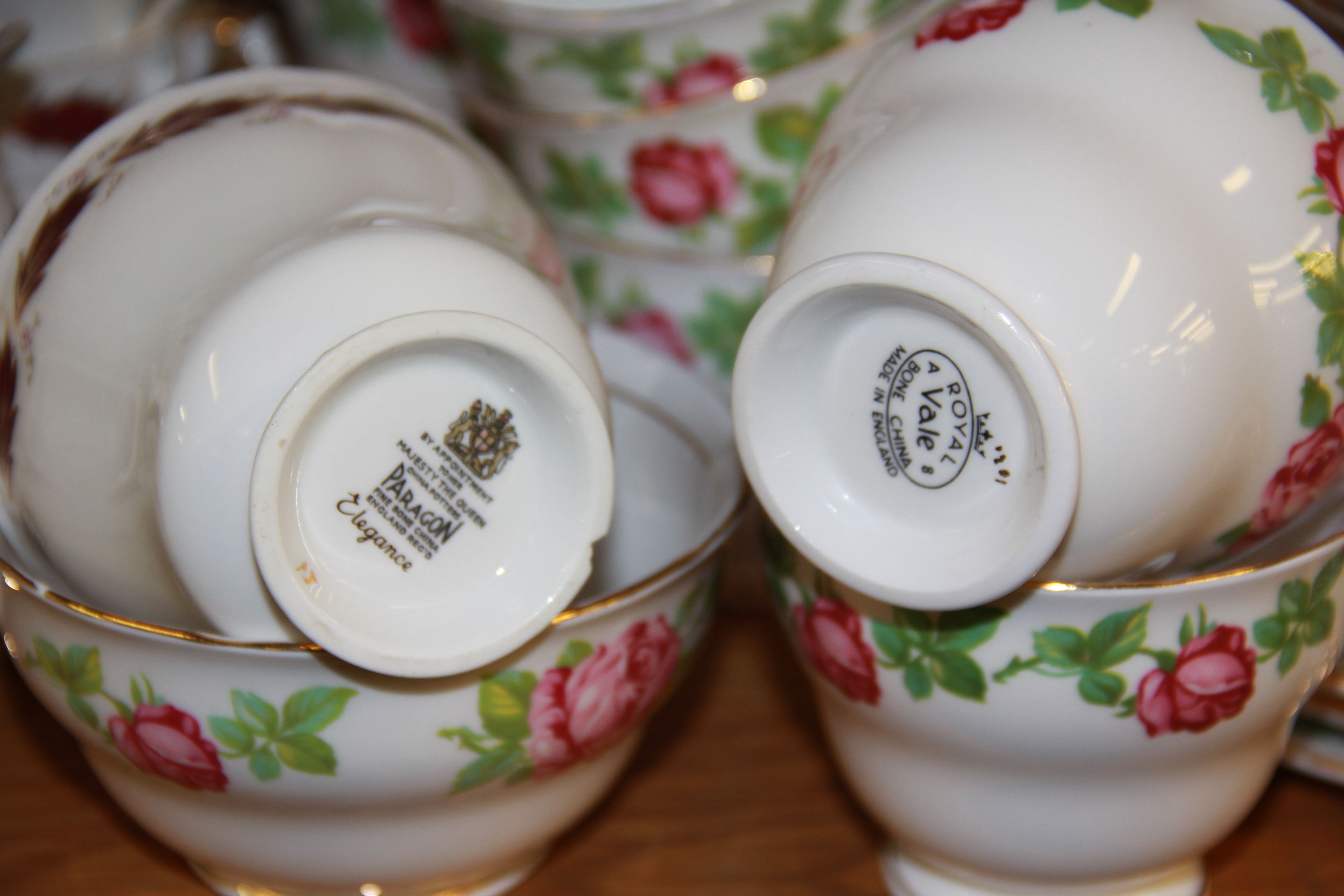 A Paragon bone china tea and coffee set together with a Royal Vale tea set. - Image 2 of 2