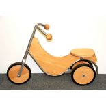 An interesting vintage French child's wood and metal tricycle.